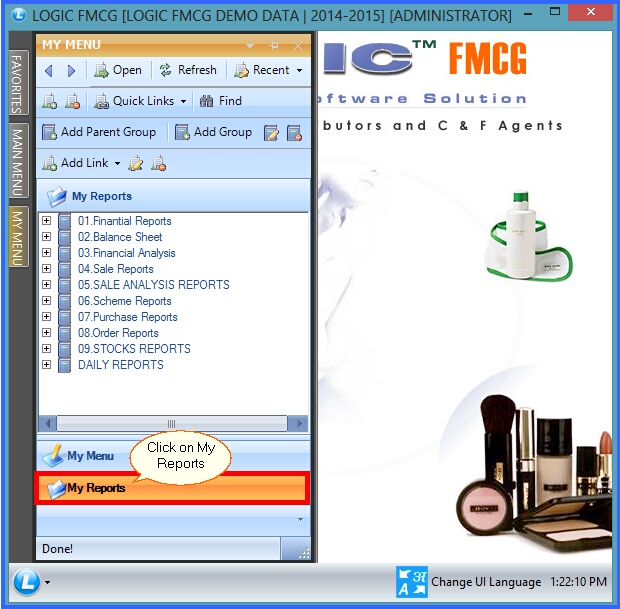 fmcg my reports